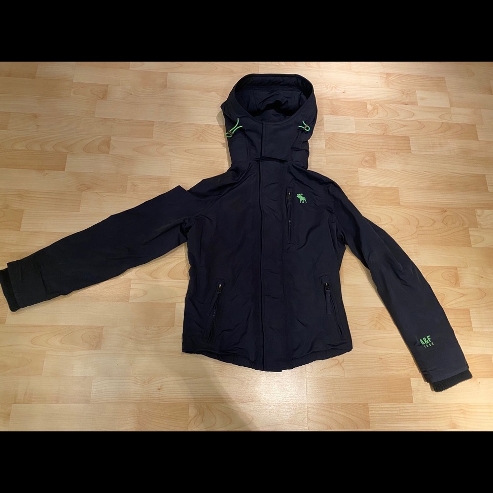 Abercrombie Winter Jacket Navy Blue Mens
